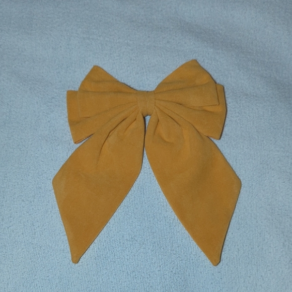 Sezane Accessories - New Sezane Yellow Bow Hair Accessory